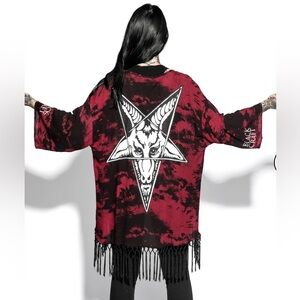 Black Craft Blood Moon ‘Baphomet’ Kimono. Women’s size XSmall/Small